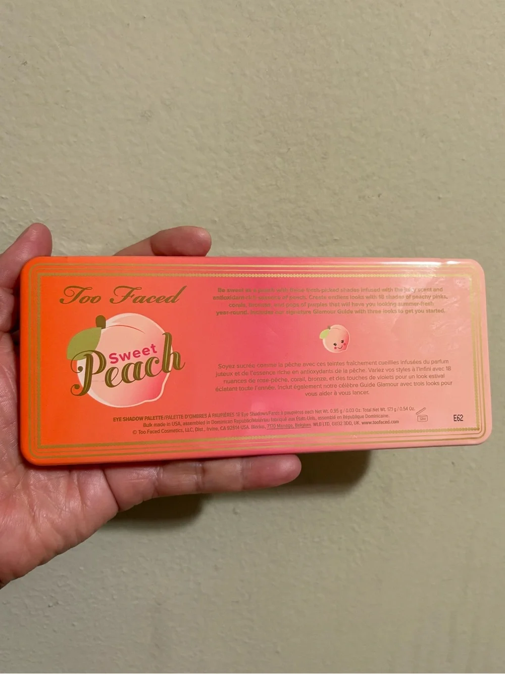 Too Faced Sweet Peach Eyeshadow Palette - Brand New Never .